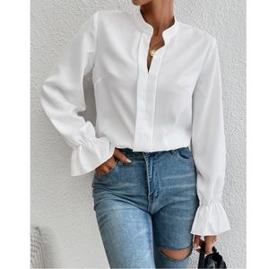 White blouse bodysuit